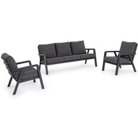 Truman Gartenlounge-Set Anthrazit von BIZZOTTO