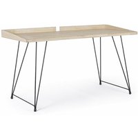 Vintage Schreibtisch "District" für Büro und Schlafzimmer aus Naturholz 142 cm von BIZZOTTO