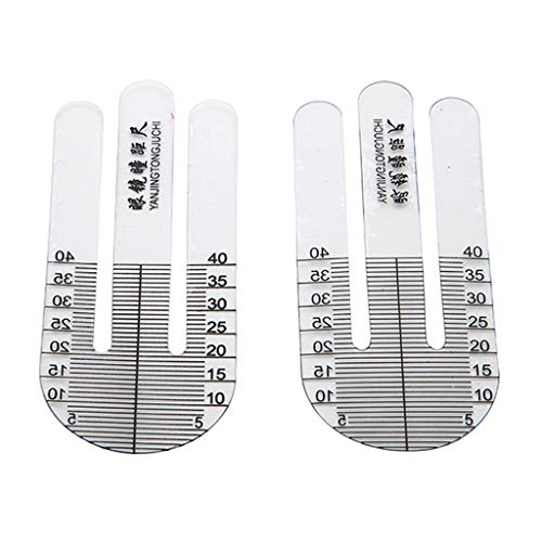 BIlinli 1 Paar optisches PH-Lineal Pupillenhöhenmesser-Optometrie-PH-Tester für Augenaugenmessgeräte für Krankenhäuser von BIlinli