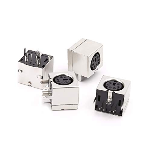 BIlinli 10pcs Mini 6-pin Din Socket Connectors PS-2 Female Plug PCB Solder Connector PC Mouse von BIlinli