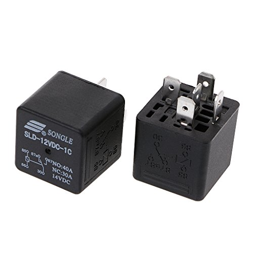 BIlinli 2Pcs SLD-12VDC-1C 1.6W High Power Relay NO 40A NC 30A 5pin Automotive Relay von BIlinli