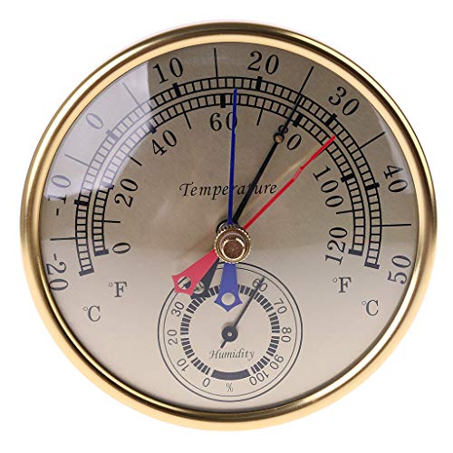 BIlinli 5 "Min Max Thermometer Hygrometer Wandhalterung Analog Temperatur Luftfeuchtigkeit von BIlinli