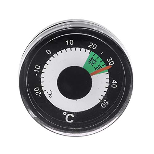 BIlinli Durchmesser 27mm 1,1"Runde Mini Thermometer Kunststoff Mini Spirit Circular Temperatur Monitor Tester Meter von BIlinli