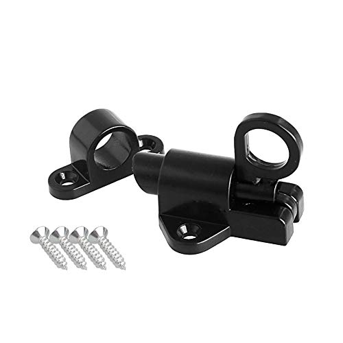 BIlinli Schwarzes Fenstertor-Sicherheits-Zugring Spring Bounce Türriegel Aluminium Latch Lock von BIlinli