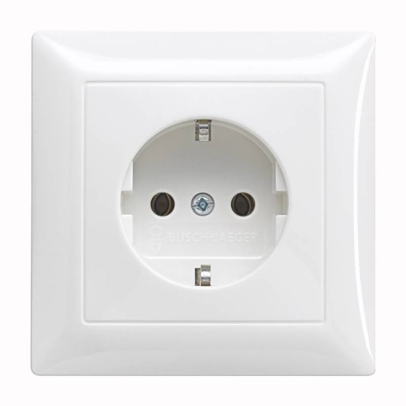 BJ Balance SI Steckdose mit Vollplatte Alpinweiß BJ Balance SI Steckdose mit Vollplatte Alpinweiß von BJ