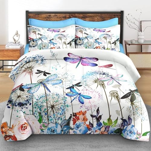 BJCJGGL Bettwäsche 220x240 Libelle Bettwäsche-Set mit Reißverschluss Schließung und 2 Kopfkissenbezug 80x80 cm - Weicher Atmungsaktive Mikrofaser Bettbezug für Erwachsene Kinder BJCJGGL Bettwäsche 220x240 Libelle Bettwäsche-Set mit Reißverschluss Schließung und 2 Kopfkissenbezug 80x80 cm - Weicher Atmungsaktive Mikrofaser Bettbezug für Erwachsene Kinder von BJCJGGL