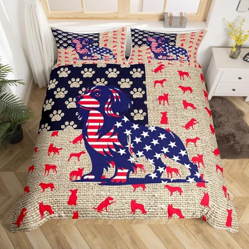 BJCJGGL Bettwäsche 260x240 Netter Hund Bettwäsche-Set mit Reißverschluss Schließung + 2 Kopfkissenbezug 80x80 cm - Weicher Atmungsaktive Mikrofaser Bettbezug für Erwachsene Kinder BJCJGGL Bettwäsche 260x240 Netter Hund Bettwäsche-Set mit Reißverschluss Schließung + 2 Kopfkissenbezug 80x80 cm - Weicher Atmungsaktive Mikrofaser Bettbezug für Erwachsene Kinder von BJCJGGL