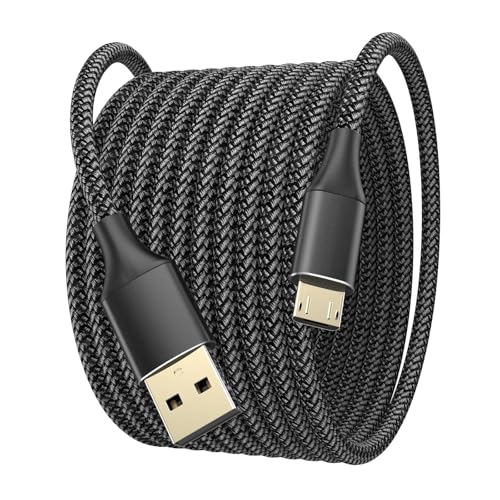 Micro USB Kabel 4M,strapazierfähiges geflochtenes Typ A Stecker zu Micro-B Stecker Ladekabel Datenkabel kompatibel Samsung Galaxy S6 S7 Edge,PS4 Controller,BLU,Moto,Nexus,Smartphone-Black Micro USB Kabel 4M,strapazierfähiges geflochtenes Typ A Stecker zu Micro-B Stecker Ladekabel Datenkabel kompatibel Samsung Galaxy S6 S7 Edge,PS4 Controller,BLU,Moto,Nexus,Smartphone-Black von BJIDS