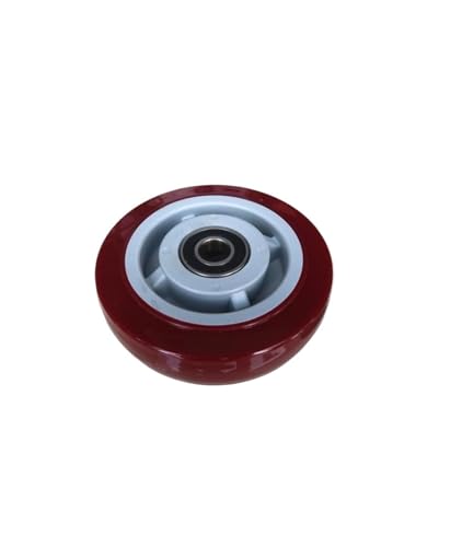 1 Packung 8 Zoll Caster Rot Mittelschwere Einzelrad Handrad von BJPCTUSF