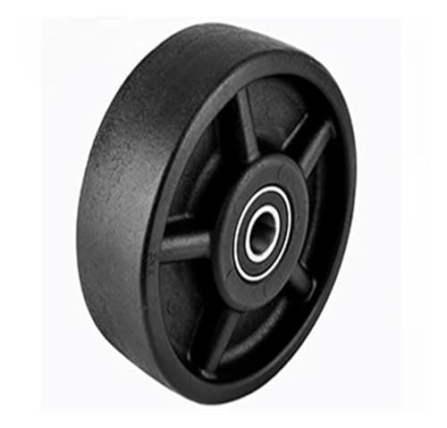 1 Stück 4 Zoll/5 Zoll/6 Zoll Hochleistungs-Hochtemperaturbeständige Rollen Ofen-Lenkrollen mit Bremsen Schwarzes Nylon(Single,5 Inch) von BJPCTUSF
