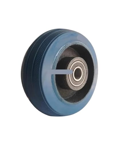 1 Stück 6 Zoll Lenkrolle, robust, blau, elastisch, Einzelrad, verschleißfest, Flachantriebswagen 1 Stück 6 Zoll Lenkrolle, robust, blau, elastisch, Einzelrad, verschleißfest, Flachantriebswagen von BJPCTUSF