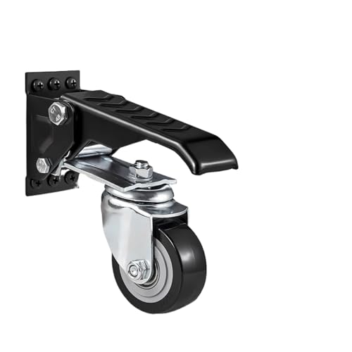 165 lbs 2,5" 4-teiliger Satz Werkbankrollen Seitlich montierte einziehbare Tritträder 360°-Drehung for Tische und Geräte von BJPCTUSF