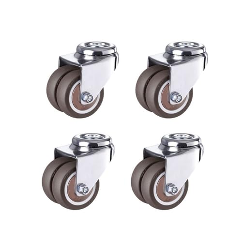 4 Stück 2 Zoll schwere Lenkrollen mit 8,2 mm Loch, feststellbare Ersatzrollen for Industriemaschinen und Möbel(Type 1) von BJPCTUSF