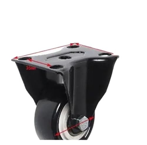 4 Teile/los 2 zoll rollen mit Bremsen PU Räder Polyurethan Möbel Lautsprecher Stumm(2 Inch Fixed) von BJPCTUSF