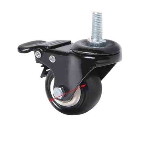 4 Teile/los 2 zoll rollen mit Bremsen PU Räder Polyurethan Möbel Lautsprecher Stumm(2 Inch Screw Brake) von BJPCTUSF