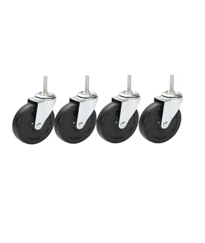 4 Teile/los 4 zoll Lenkrolle M12 lagerlose Gummirolle(8mmx25mm) von BJPCTUSF