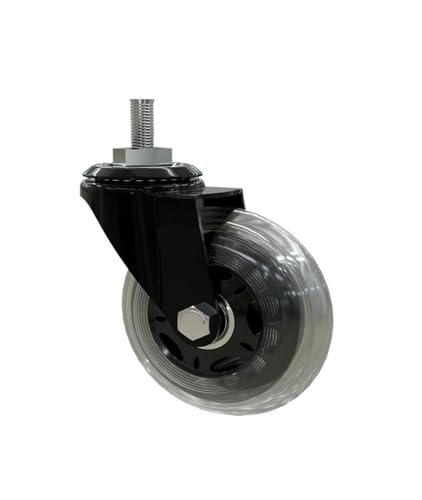 5er-Pack 3-Zoll-PU-Schraubenrolle Eisrad Elektrophorese Scooter Universal Silent Caster von BJPCTUSF