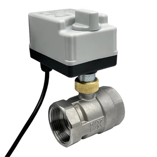 BJPCTUSF 1/2" 3/4" 1" Stainless Steel Electric Ball Valve with Manual Switch 220V 12V Three Wire Two Point Control Motorized Ball Valve(1",220VAC) von BJPCTUSF