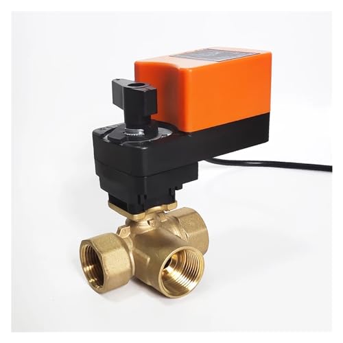 BJPCTUSF 1/2'' Ventil 3-Wege-Proportionalventil Typ T AC/DC24V 0-10V Modulation zur Durchflussregulierung oder EIN-/Aus-Steuerung(4-20mA) von BJPCTUSF