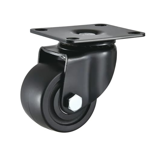 BJPCTUSF 1 STÜCK Hochleistungs-Nylonrad 2,5" 3" Industriemöbelrolle Niedriger Mittelpunkt for mechanische Geräte Drehsofa mit Bremse(1pc Swivel Wheel,3 inch) von BJPCTUSF