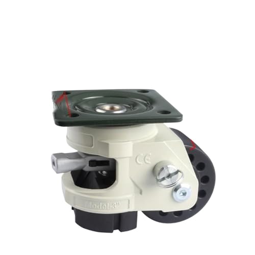 BJPCTUSF 1 Stück 3 Zoll Griff/Gewinde Bremsrolle Geeignet for Maschinen Möbelgeräte(Handle Brake,SJSD430-30A) von BJPCTUSF