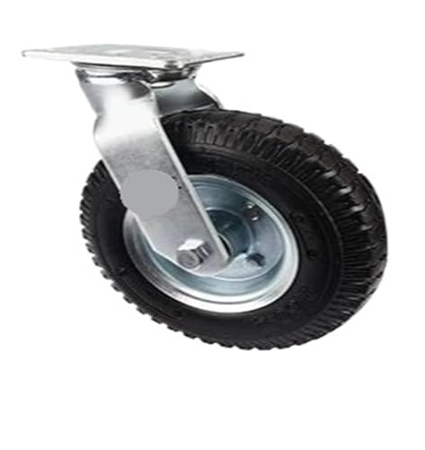 BJPCTUSF 1 Stück 8 Zoll Regular Caster Aufblasbares Gummirad Heavy Duty(8-inch-A-Active) von BJPCTUSF
