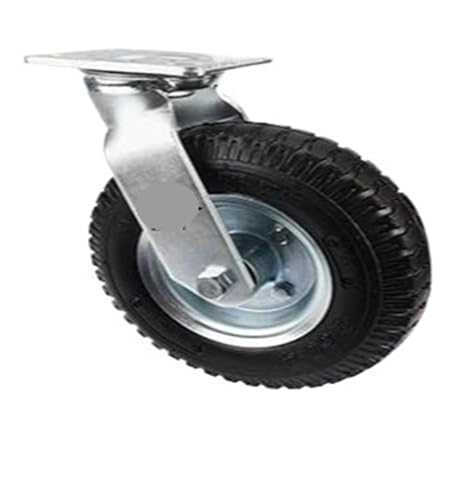 BJPCTUSF 1 Stück 8 Zoll Regular Caster Aufblasbares Gummirad Heavy Duty(8-inch-a-Active) von BJPCTUSF
