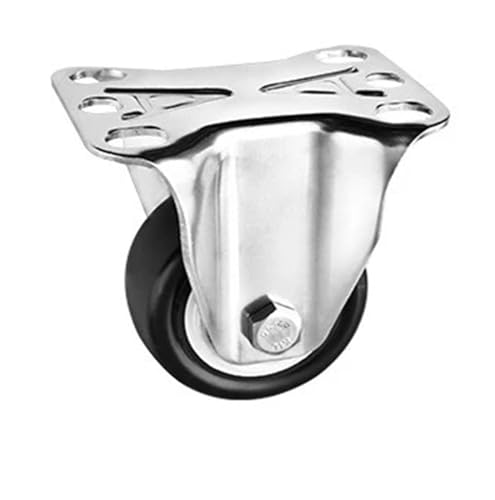 BJPCTUSF 4 Teile/los 2 Zoll Leichte 304 Edelstahl Rollen Schraube Bremse Leise Lenkrollen 180 kg(Fixed) von BJPCTUSF