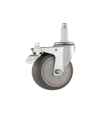 BJPCTUSF 4 Teile/los 4 Zoll Hotel Restaurant Rezeption Esszimmer warenkorb Rollen Trolley Rezeption Schüssel Auto Reinigung warenkorb Zubehör(C-Brake Wheel) von BJPCTUSF