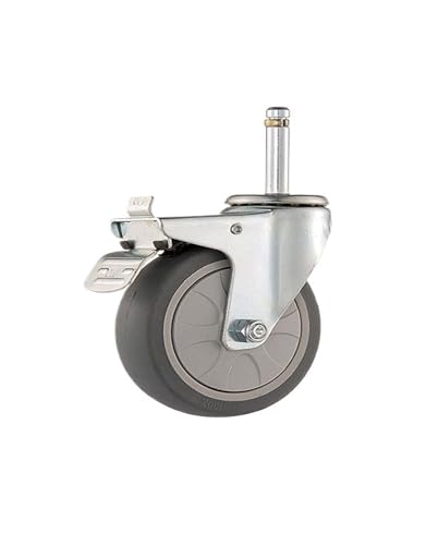 BJPCTUSF 4 Teile/los 4 Zoll Hotel Restaurant Rezeption Esszimmer warenkorb Rollen Trolley Rezeption Schüssel Auto Reinigung warenkorb Zubehör(F-Brake Wheel) von BJPCTUSF