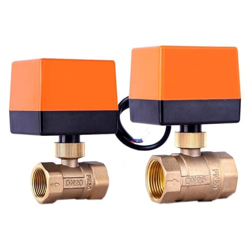 BJPCTUSF DN15 DN20 DN25 DN32 DN40 Motorized Ball Valve 12VDC 24VDC 3-Wire 2 Point Control Brass Electric Ball Valve(DN20,24VDC) von BJPCTUSF