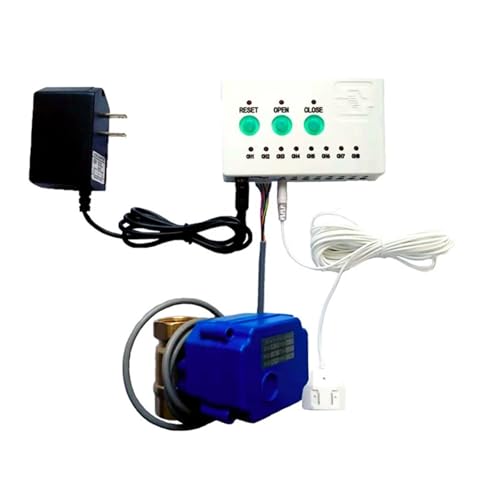 BJPCTUSF Electric Ball Valve with Water Leakage Detection Sensor Overflow Security Water Lakage Automatic Alarm Shut-Off Motorized Valves(1/2",US_with 6 Sensor) von BJPCTUSF
