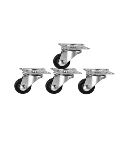 BJPCTUSF Rollen 1,25-Zoll-Gummi-Universalrad Höhe 4 cm Geräuscharm Durchmesser 3 cm Schönheitsinstrument 2 BJPCTUSF Rollen 1,25-Zoll-Gummi-Universalrad Höhe 4 cm Geräuscharm Durchmesser 3 cm Schönheitsinstrument 2 von BJPCTUSF