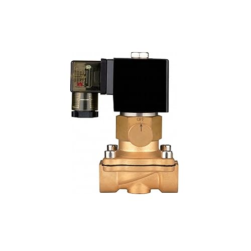 DN10-50 Magnetventil mit manueller Umschaltung AC220V 110V DC12V24V Magnetventil for Dampf, Flüssigkeit, Wasser(G-220v,DN32) von BJPCTUSF