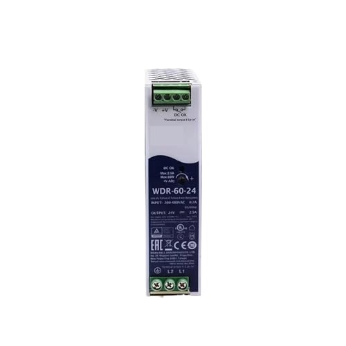 WDR-60 Schienen-Schaltnetzteil WDR-60-5 WDR-60-12 WDR-60-24 WDR-60-48 60 W Ultra Wide Input Industrie(Wdr-60-5v 10a) von BJPCTUSF