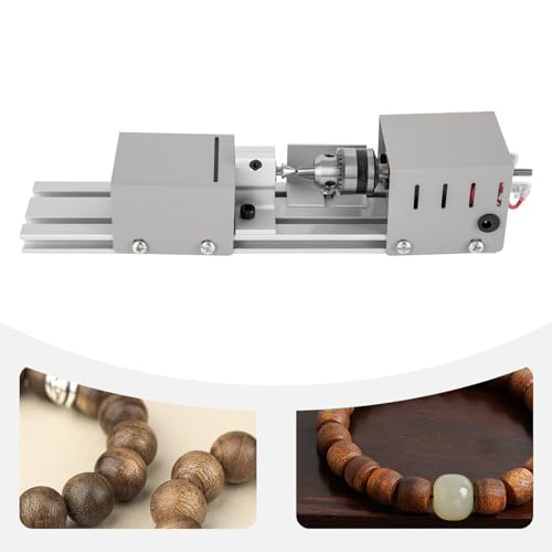 BJTDLLX Drehmaschine 96W Mini Drehbank Metall für Holz, Perlen Drehmaschine Poliermaschine, Tischdrehbank Holz Drechselbank DIY Holzbearbeitung Poliermaschine für Drehen, Schnitzen, Schleife BJTDLLX Drehmaschine 96W Mini Drehbank Metall für Holz, Perlen Drehmaschine Poliermaschine, Tischdrehbank Holz Drechselbank DIY Holzbearbeitung Poliermaschine für Drehen, Schnitzen, Schleife von BJTDLLX