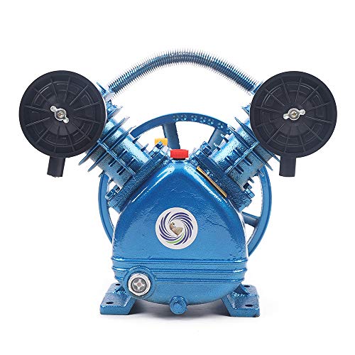 BJTDLLX Kompressor Aggregat 2 Zylinder V-Typ Kompressor 1.5KW 115PSI Luftkompressor-Pumpenkopf 170L/min Druckluft Kompressoraggregat DFV-0.17/8 von BJTDLLX
