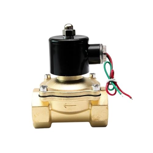 1/4 "1/2" 1 "2" normalerweise Geschlossen Messing Hohe Temperatur 120 Grad Magnetventil 220VAC 110VAC 24VDC 12VDC 24VAC Mit EPDM Dichtung(1-1/4",BSP_12VDC) von BJWVHGGE
