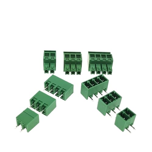 BJWVHGGE 30/10Sets Steckbare PCB Schraube Terminal Block Pitch 3,81mm Stecker 15EDGKA + VC/RC Männlich Weiblich 2~10Pin(15EDGKA Plus 15EDGRC,10P (10Sets)) von BJWVHGGE