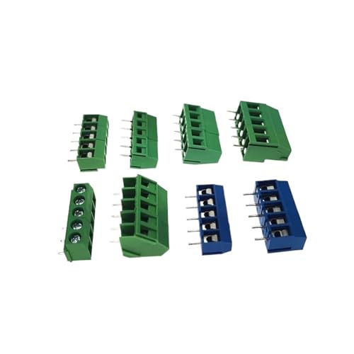BJWVHGGE 5 Stücke Pitch 5,0mm PCB Schraubklemmenblock Drahtverbinder Gerader rechtwinkliger Stift 2/3P Kabel 1,5/2.5mm2 10-20A(WJ103,3P) von BJWVHGGE