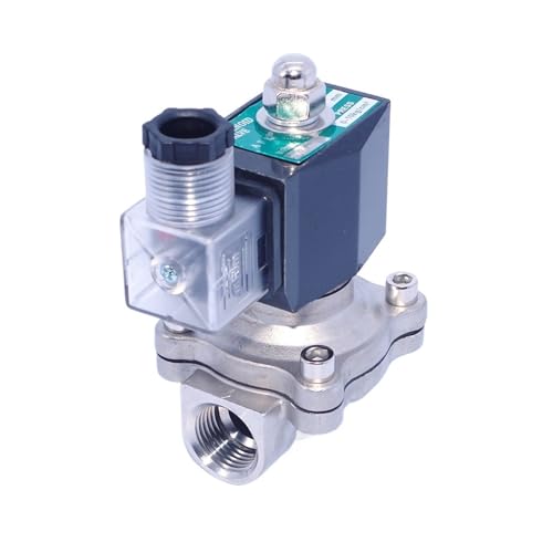 Elektrisches Magnetventil 2 Wege 3/8 1/2 3/4 24 V 12 V 220 V 11 V Niederdruck N/C EDPM Dichtung mit Gewinde BSPT NPT (2W-200-20BSP, 12VDC) von BJWVHGGE