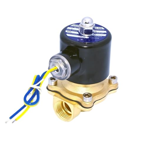 Magnetventil aus Messing N/C 12 V 220 V 3/8 1/2 3/4 für Wasser, Öl, Gas, EPDM-Dichtung 120 Grad (3/4 Zoll, NPT_240 VAC) von BJWVHGGE