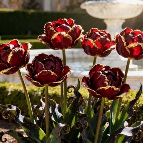Gefüllte/Bunte Tulpen/Seltene Tulpen/Balkondekoration/Winterhart/Geschenke-8 PCS-D von BJYaWFR