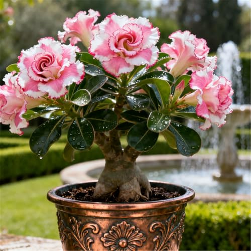 Gefüllte/Bunte Wüstenrose/Seltene Wüstenrosenknollen/Balkondekoration/Winterhart/Geschenk-3 Rhizome.-E Gefüllte/Bunte Wüstenrose/Seltene Wüstenrosenknollen/Balkondekoration/Winterhart/Geschenk-3 Rhizome.-E von BJYaWFR