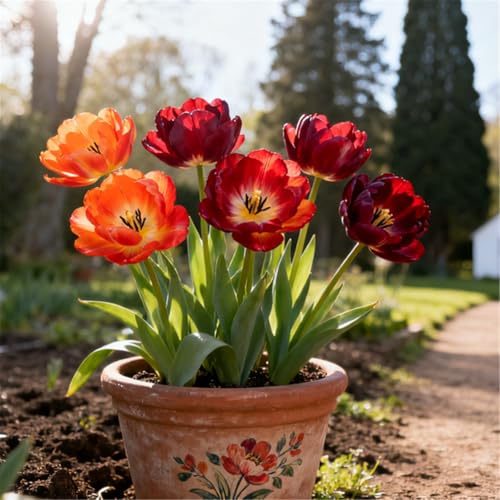 Mehrjährig/bunte Tulpe/seltene Tulpe/Balkondekoration/winterhart/Geschenk-6 PCS-A von BJYaWFR