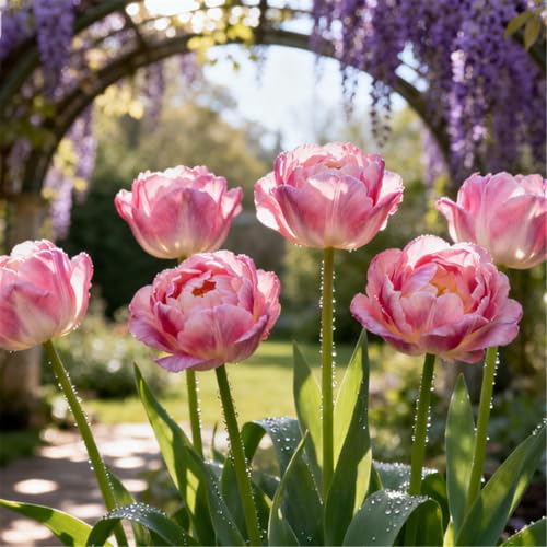 Mehrjährig/bunte Tulpe/seltene Tulpe/Balkondekoration/winterhart/Geschenk-8 PCS-D Mehrjährig/bunte Tulpe/seltene Tulpe/Balkondekoration/winterhart/Geschenk-8 PCS-D von BJYaWFR