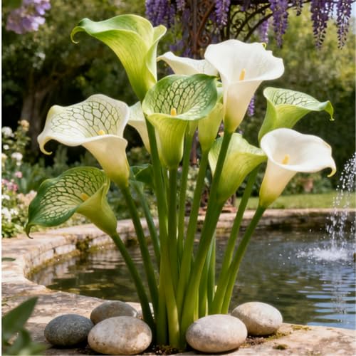 Seltene Calla/Calla/Zierpflanze, mehrjährig, kälteerntefähig/Hochzeitspflanze/Zimmerpflanze/Gartenpflanze/Dekoration-4 PCS-C Seltene Calla/Calla/Zierpflanze, mehrjährig, kälteerntefähig/Hochzeitspflanze/Zimmerpflanze/Gartenpflanze/Dekoration-4 PCS-C von BJYaWFR