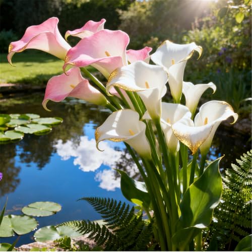 Seltene Calla/Calla-Knolle/Zierpflanze für kalte Temperaturen/Hochzeit/Zimmerpflanze/Garten/Dekoration/Kalte Temperaturen-2 PCS-J Seltene Calla/Calla-Knolle/Zierpflanze für kalte Temperaturen/Hochzeit/Zimmerpflanze/Garten/Dekoration/Kalte Temperaturen-2 PCS-J von BJYaWFR