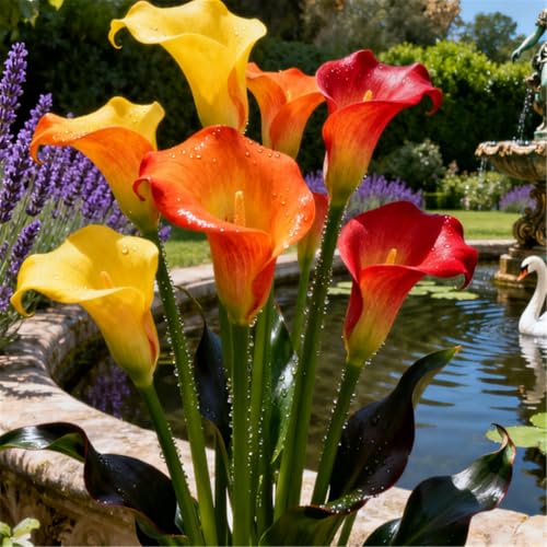 Seltene Calla/Calla-Knolle/Zierpflanze für kalte Temperaturen/Hochzeit/Zimmerpflanze/Garten/Dekoration/Kalte Temperaturen-4 PCS-A Seltene Calla/Calla-Knolle/Zierpflanze für kalte Temperaturen/Hochzeit/Zimmerpflanze/Garten/Dekoration/Kalte Temperaturen-4 PCS-A von BJYaWFR