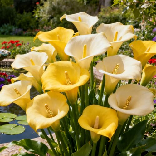Seltene Calla/Calla-Knolle/Zierpflanze für kalte Temperaturen/Hochzeit/Zimmerpflanze/Garten/Dekoration-2 PCS-G Seltene Calla/Calla-Knolle/Zierpflanze für kalte Temperaturen/Hochzeit/Zimmerpflanze/Garten/Dekoration-2 PCS-G von BJYaWFR